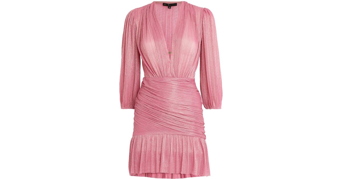 strapless open back dress Mini Sloane Pastel Pink Dress For Girls