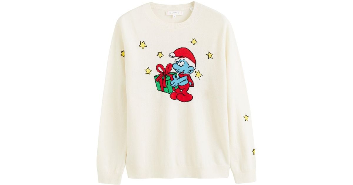 Chinti Parker X The Smurfs Wool cashmere Sweater in White Lyst UK