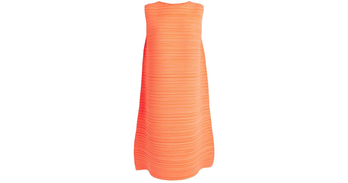 ワンピース ISSEY MIYAKE SS24 TWINING MIDI DRESS (IM46FH545 32 ORANGE) ISSEY MIYAKE SS24 TWINING MIDI DRESS (IM46FH545 32 ORANGE