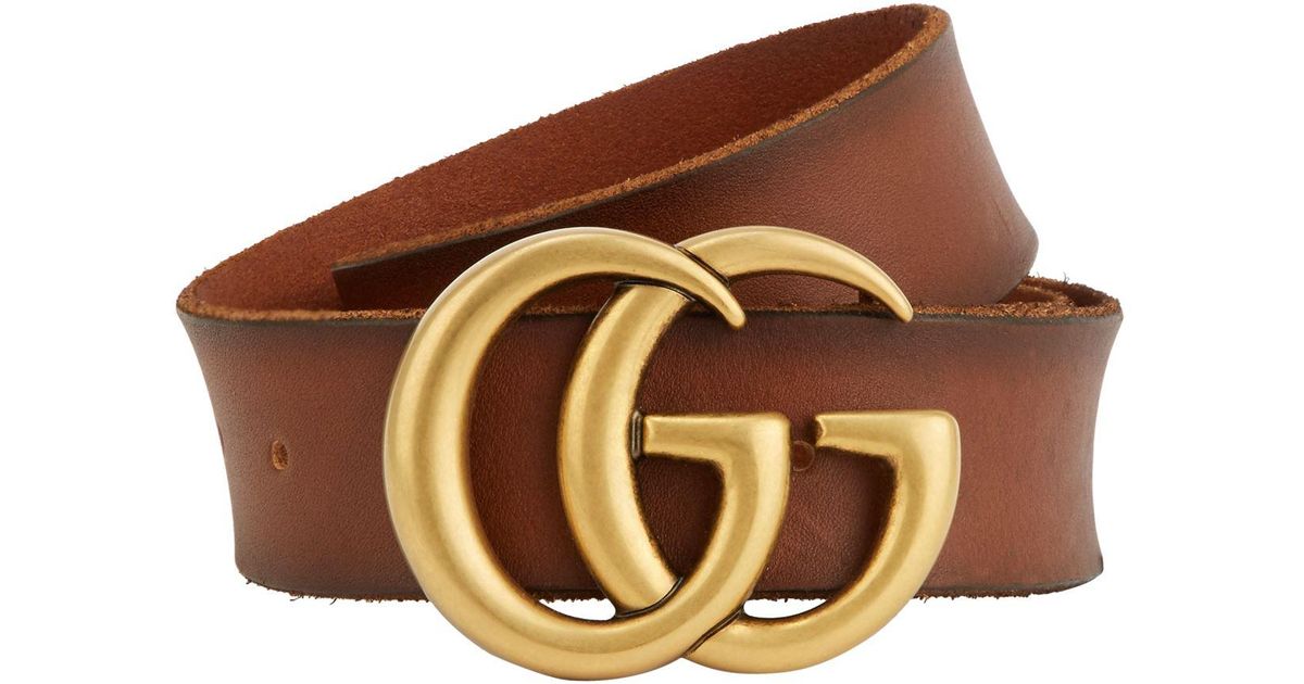 gucci marmont belt brown