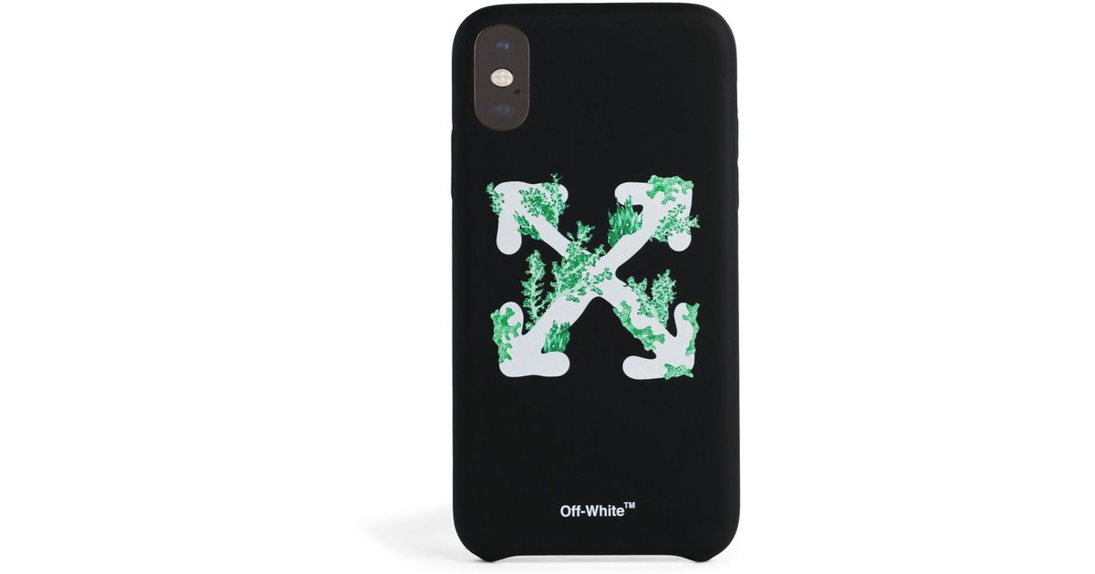 Off White C O Virgil Abloh Corals Print Iphone Xr Case In Black Lyst