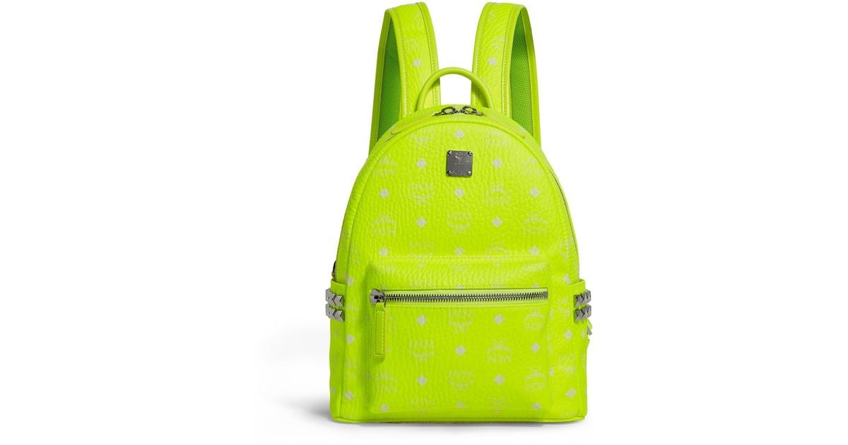 lime green mcm bag