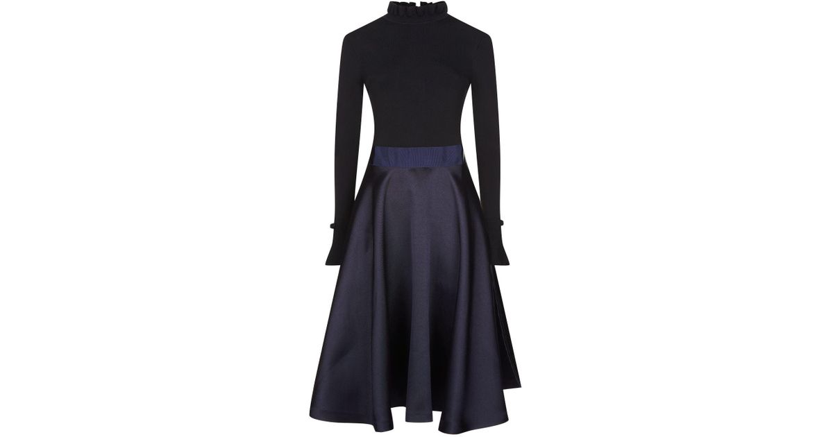 Ted Baker Blue Zadi Frill Cuff Dress