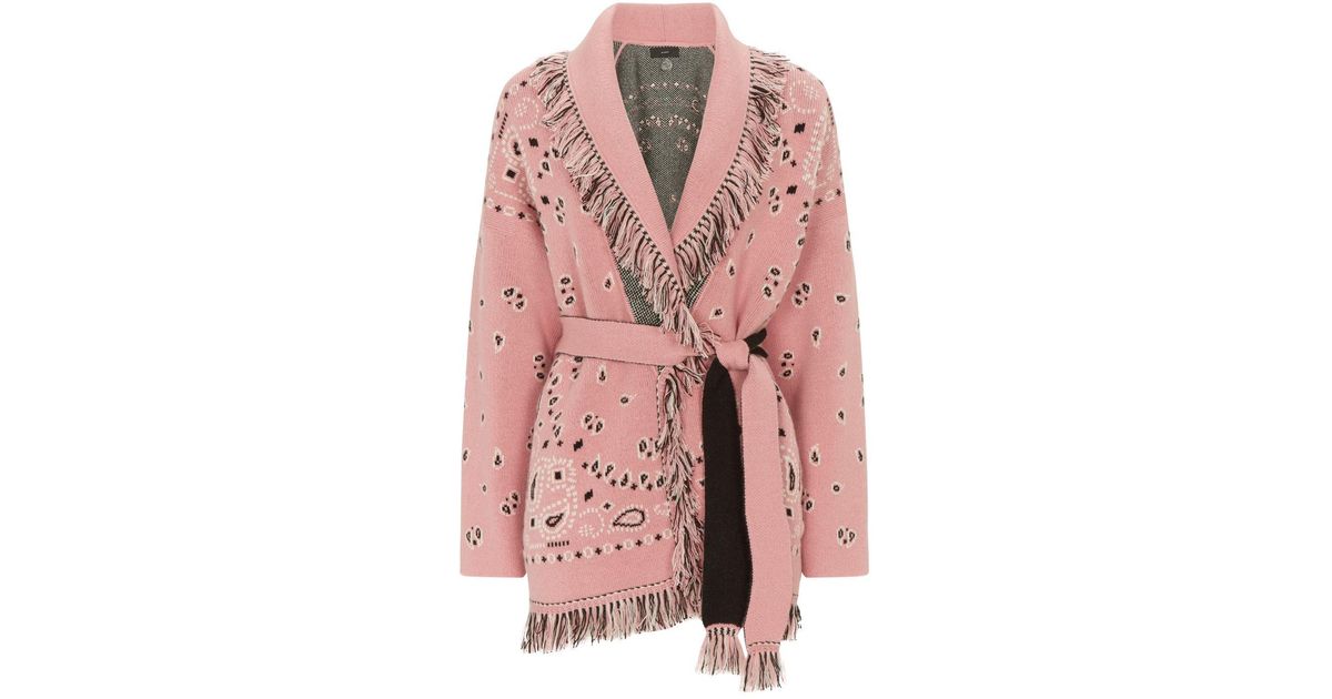 alanui bandana cardigan