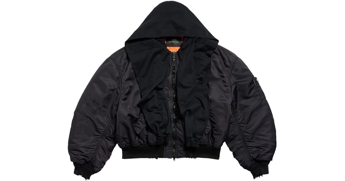 Balenciaga Technical Incognito Bomber Jacket in Blue for Men