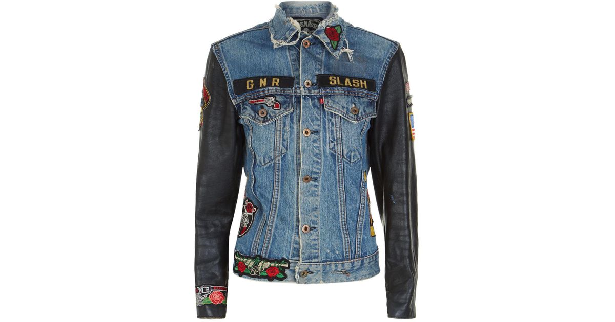 guns n roses jeans jacket