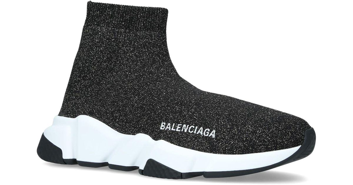balenciaga glitter sock trainers
