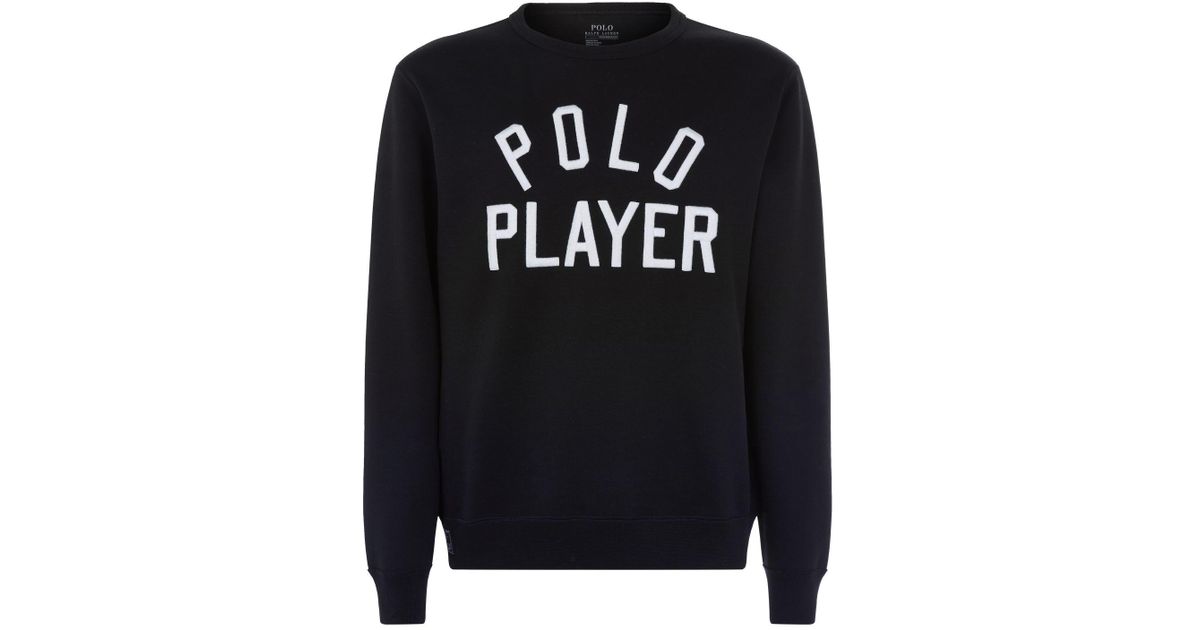 polo cotton crewneck sweater