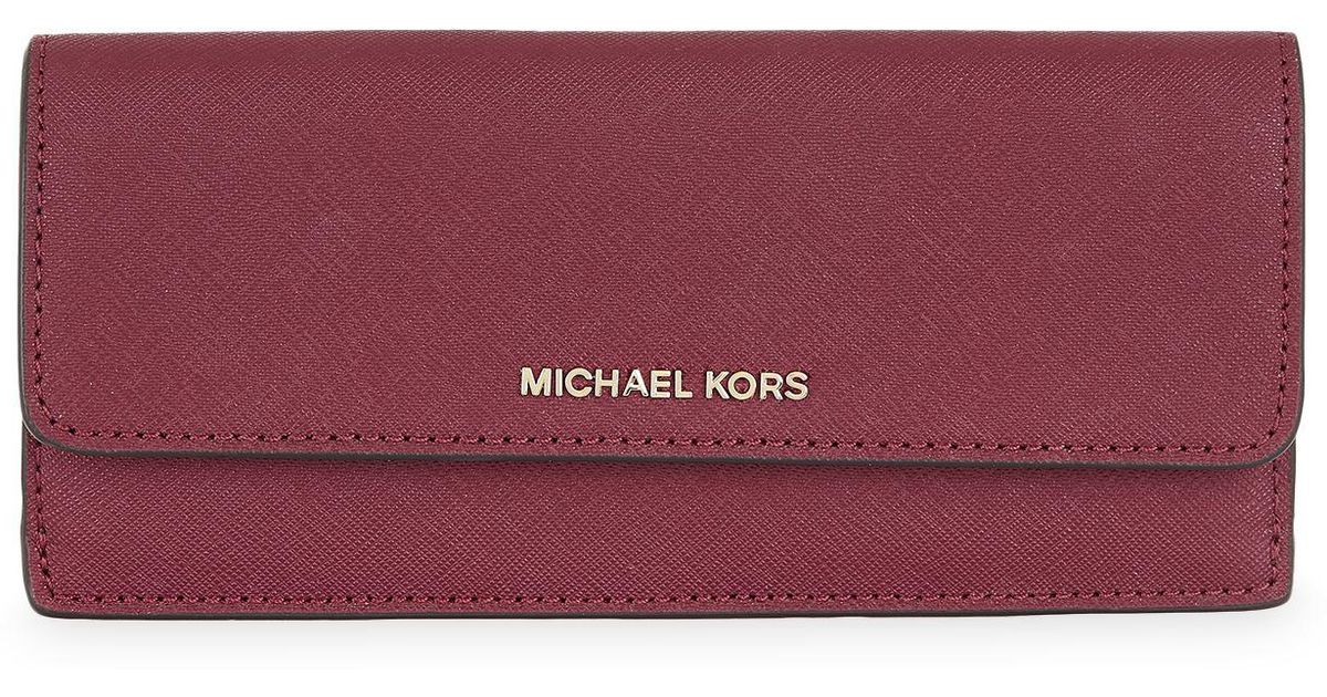 Money Pieces Flat Leather Wallet 