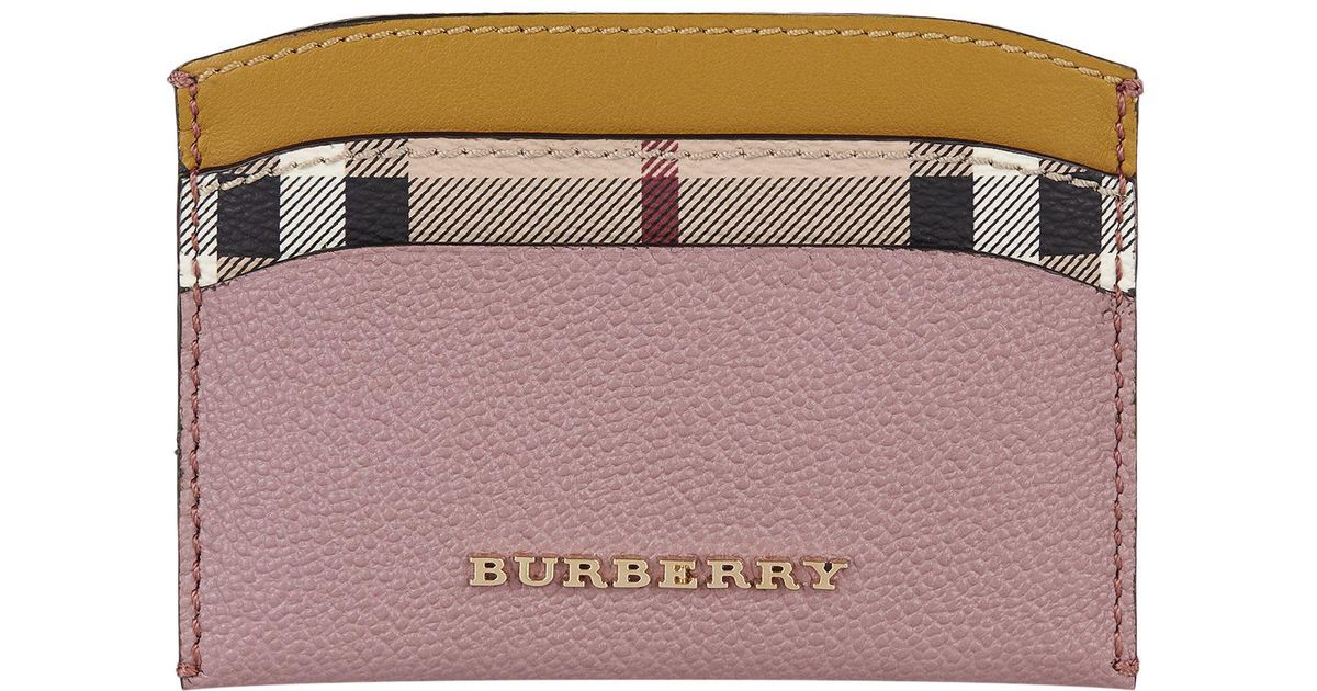 burberry card holder pink