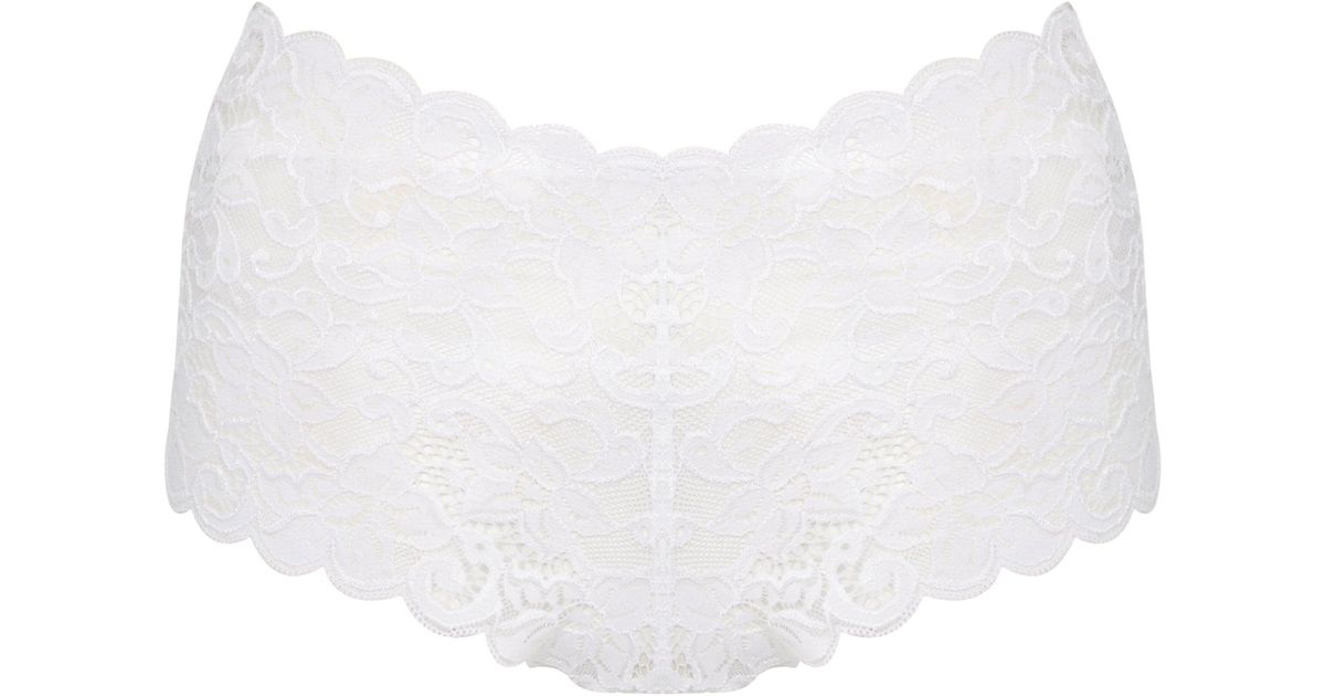 Hanro Celia Hanro Moments Lace Short in White | Lyst