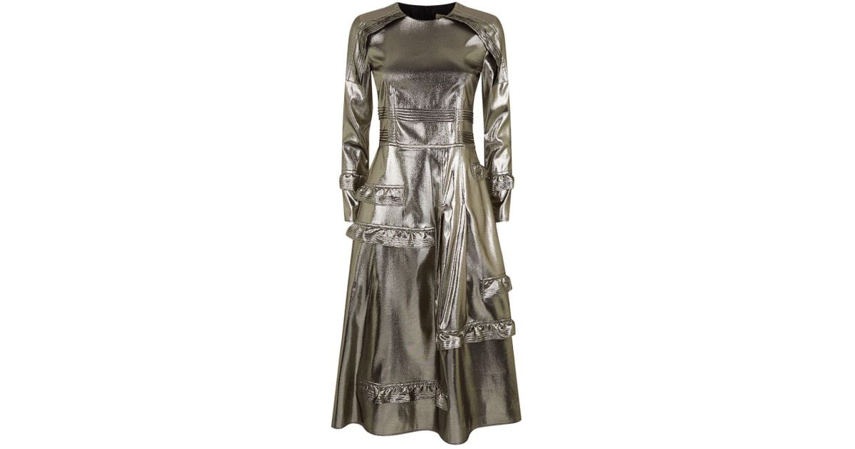 burberry metallic dress