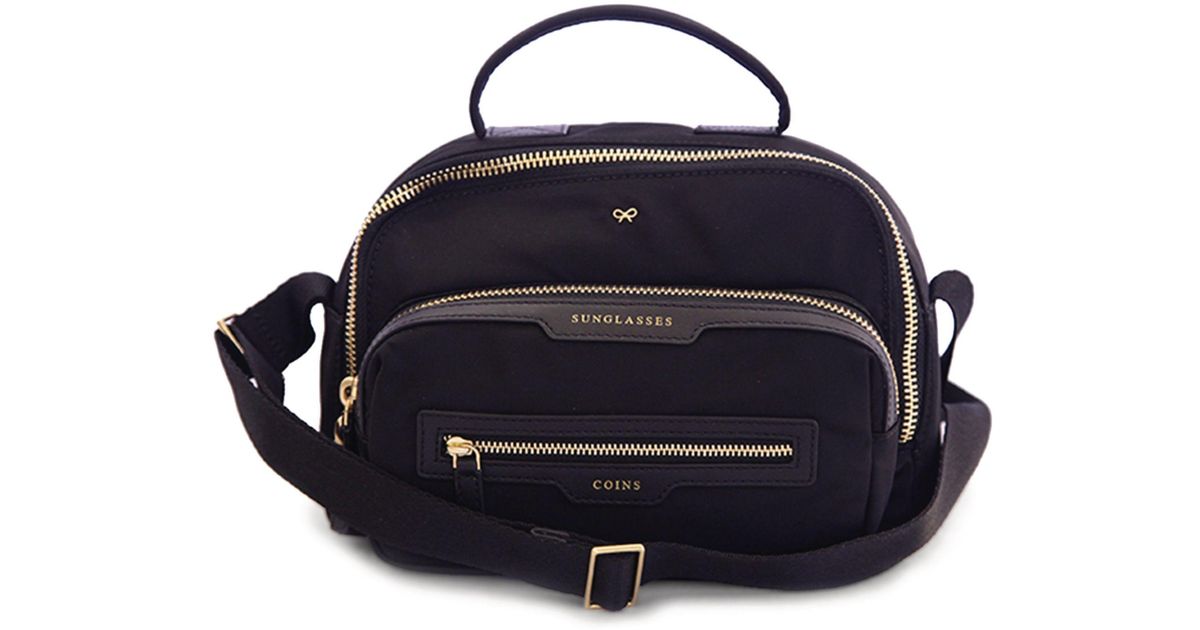Anya Hindmarch Multi-pocket Nylon Cross-body Bag in Black