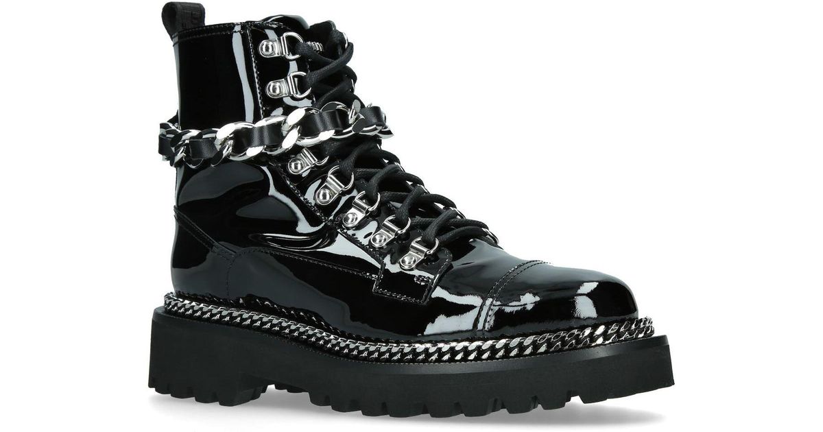 balmain combat army chain boot