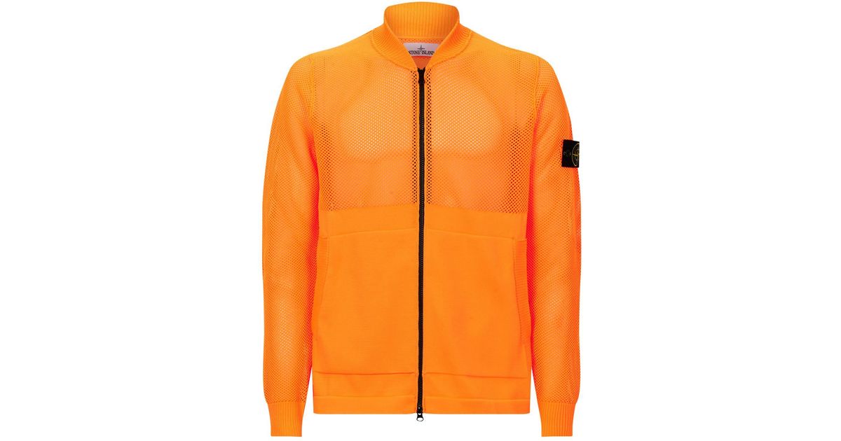 stone island sweater orange