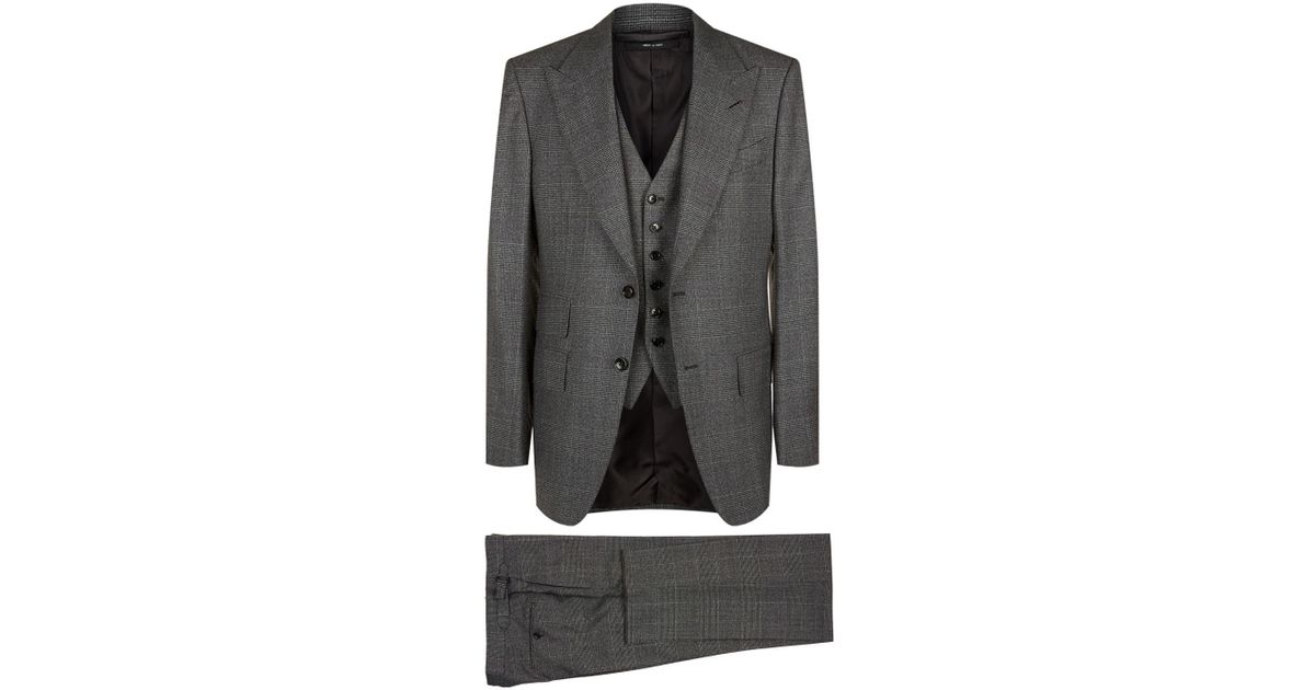 Tom Ford Windsor 3-piece Suit in Grey for Men | Lyst UK