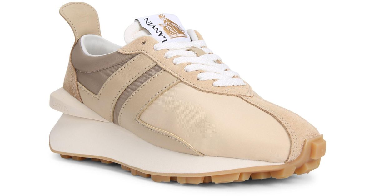 Lanvin Synthetic Bumpr Sneakers in Beige (Natural) | Lyst