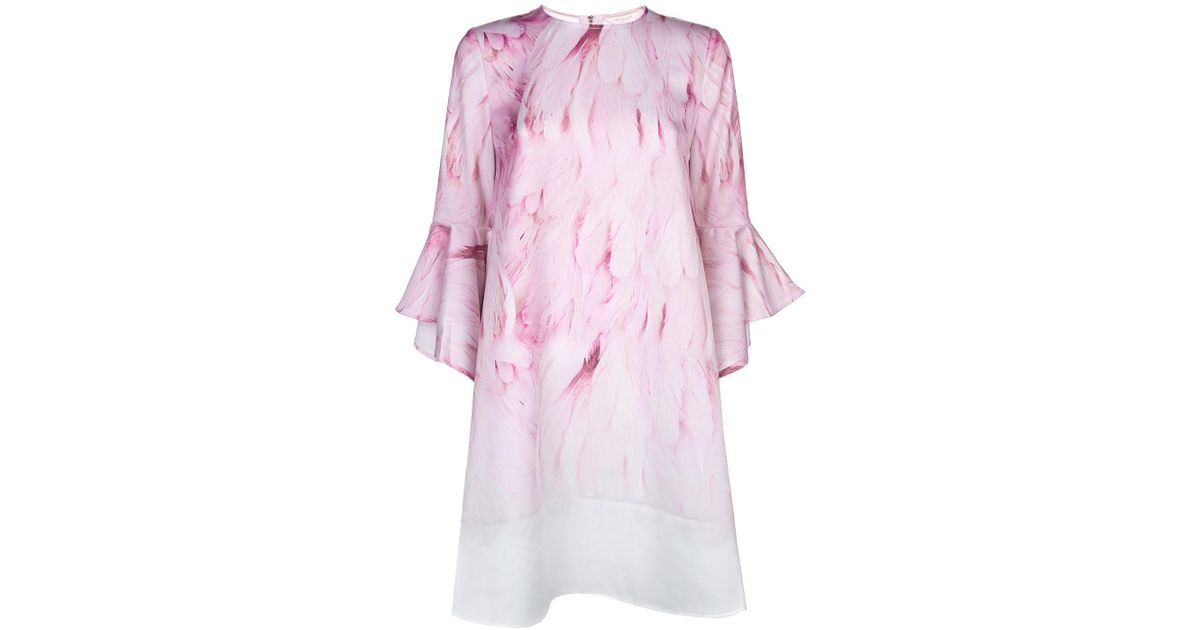 ted baker waterfall sleeve dress