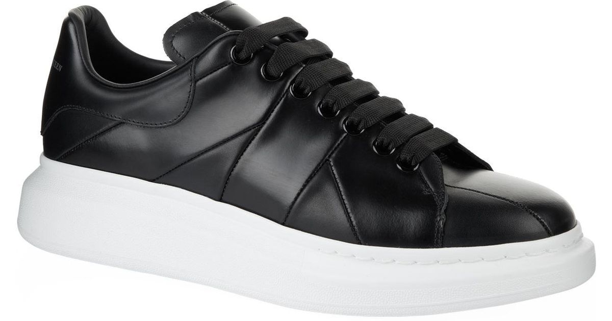Alexander McQueen Pelle S.gomma Leather Sneakers in Black for Men ...