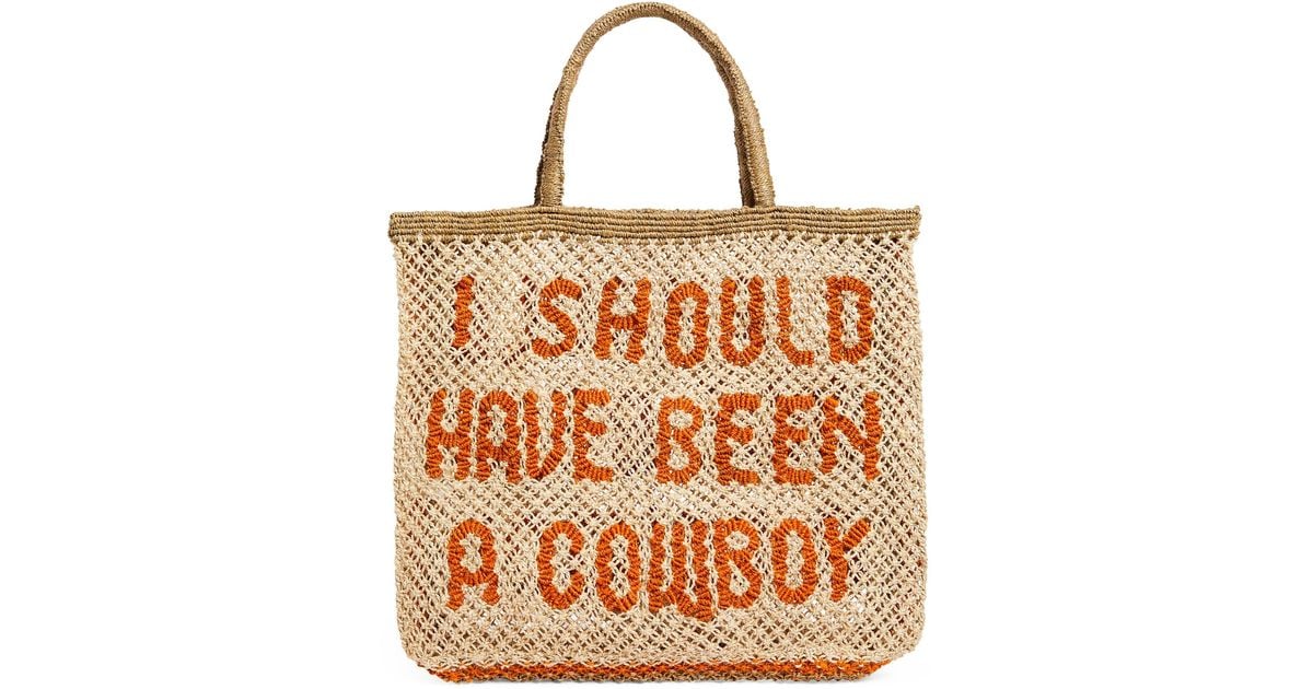The Jacksons I Should Have Been A Cowboy Tote Bag in Brown | Lyst