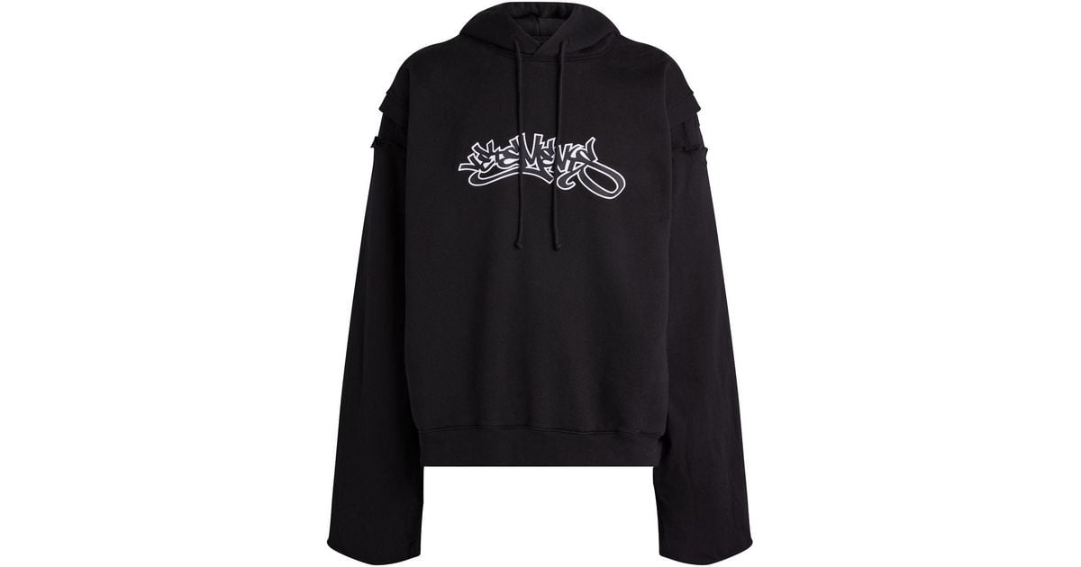 vetements graffiti hoodie