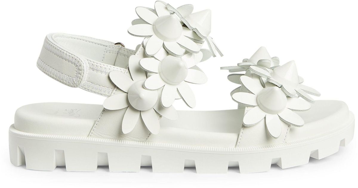 Christian Louboutin Daisy Spikes Cool Patent Leather Sandals | Harrods US