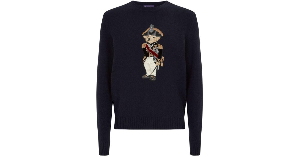 Admiral Bear Sweater in Navy 