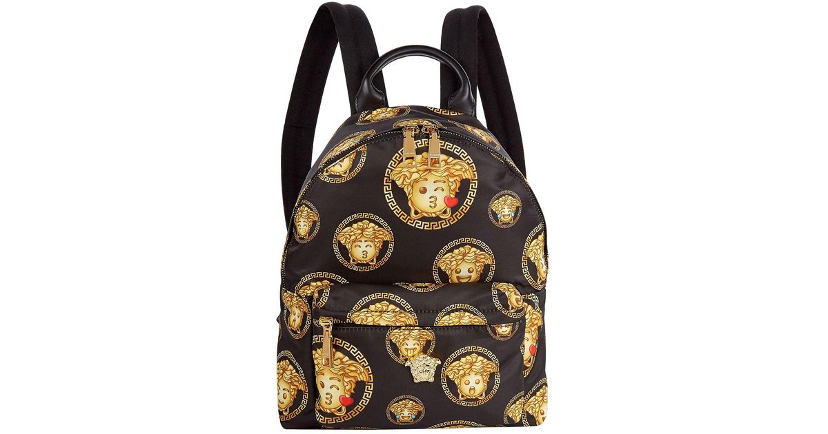 black emoji backpack