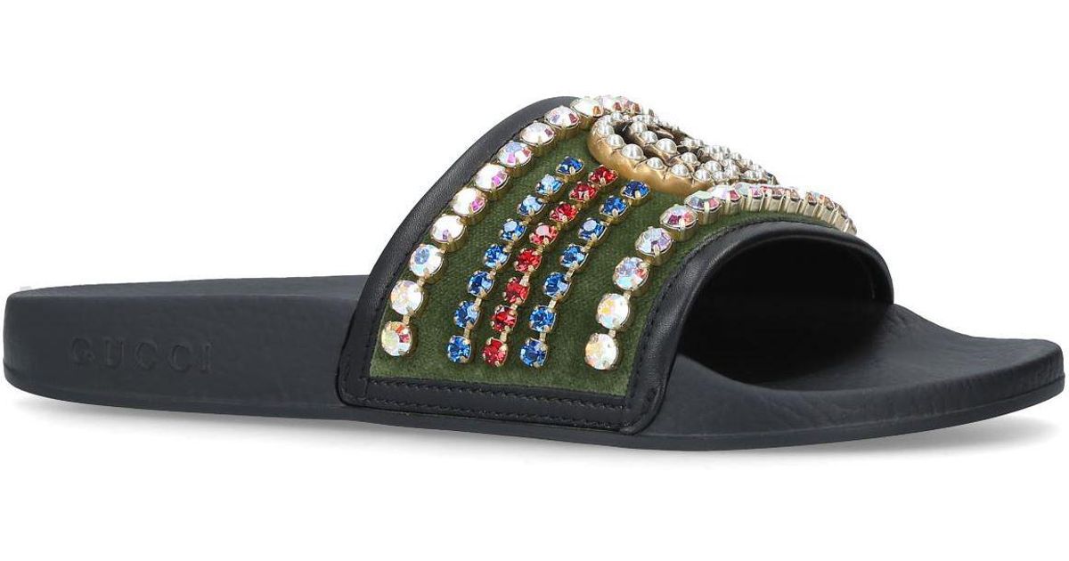 gucci bling sandals