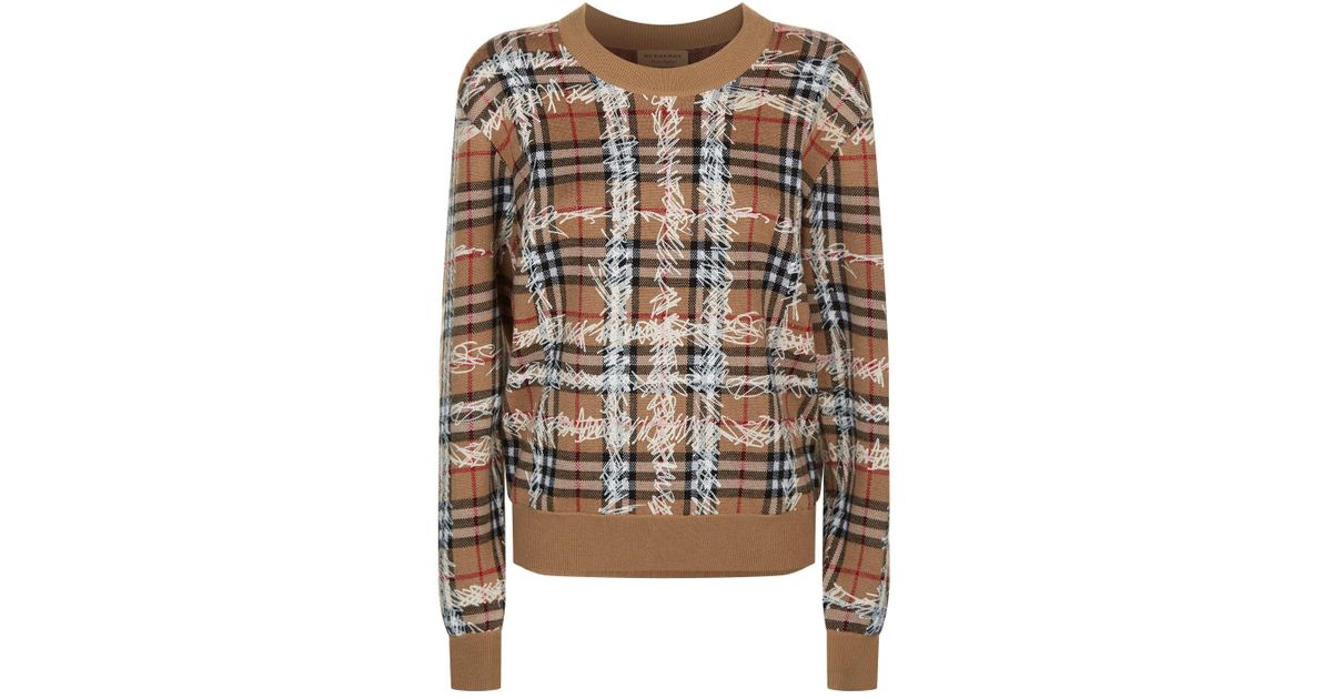 burberry scribble sweater