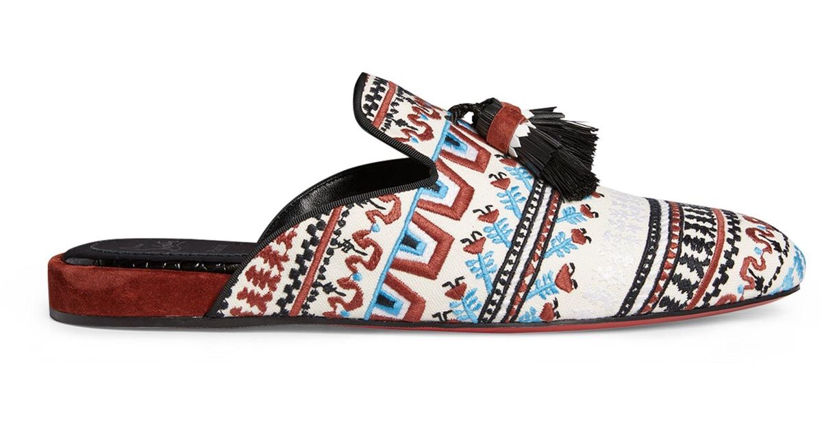 christian louboutin slippers mens