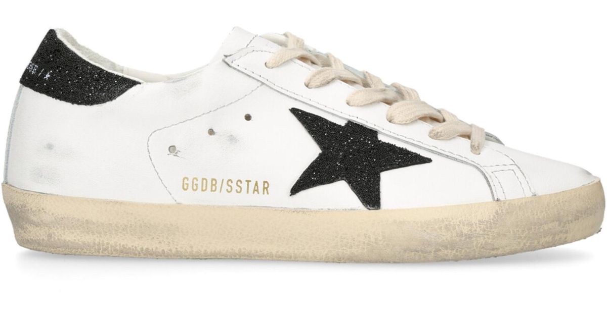 Golden Goose Swarovski Crystal-detail Superstar Sneakers in White | Lyst