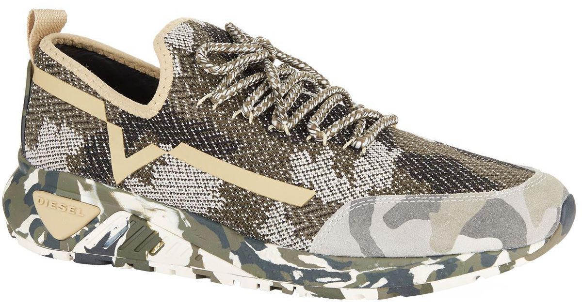 diesel camouflage sneakers