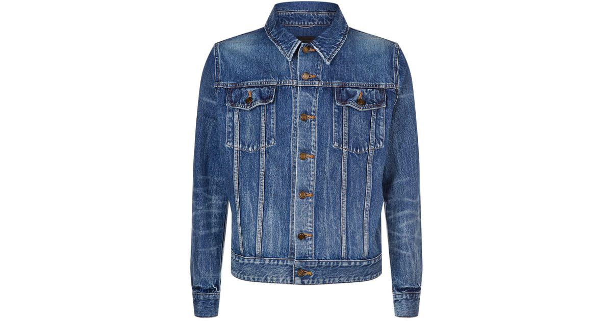 saint laurent denim shirt