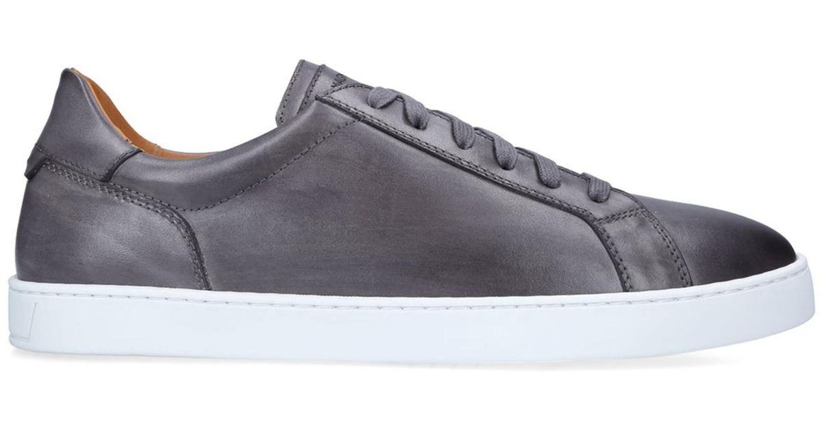 Magnanni Leather Deportivo Sneakers in Gray for Men | Lyst