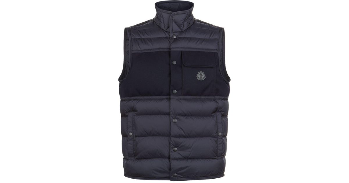 Moncler Wool Leonard Quilted Gilet in 