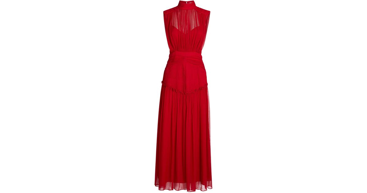 Shona Joy Clemence Midi Dress in Red | Lyst Canada