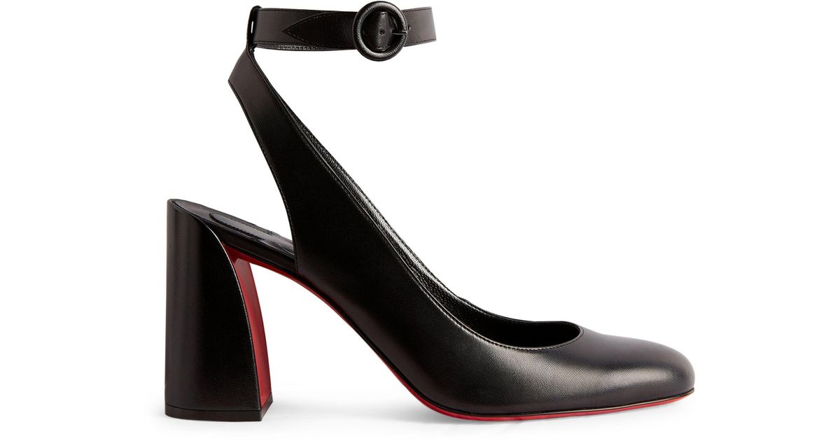 Christian Louboutin Miss Sab Leather Slingback Pumps 85 in Red Lyst