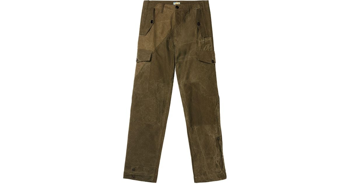 Loewe Cotton Military Tent Cargo Trousers in Green for Men - Lyst