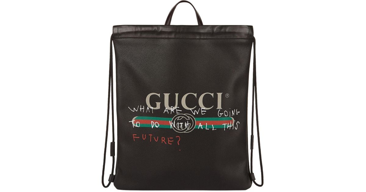 gucci drawstring bag cheap