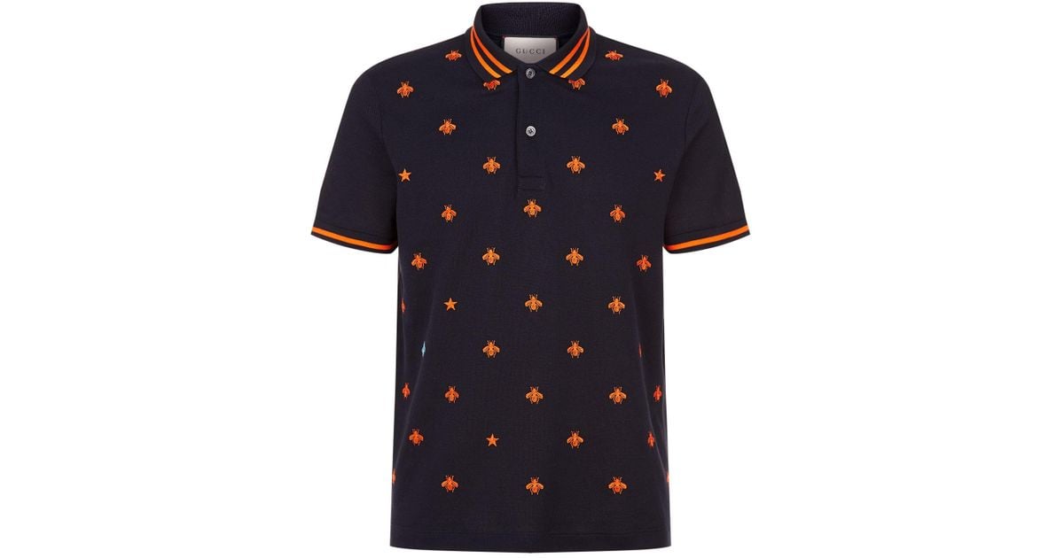 gucci polo shirt with bee