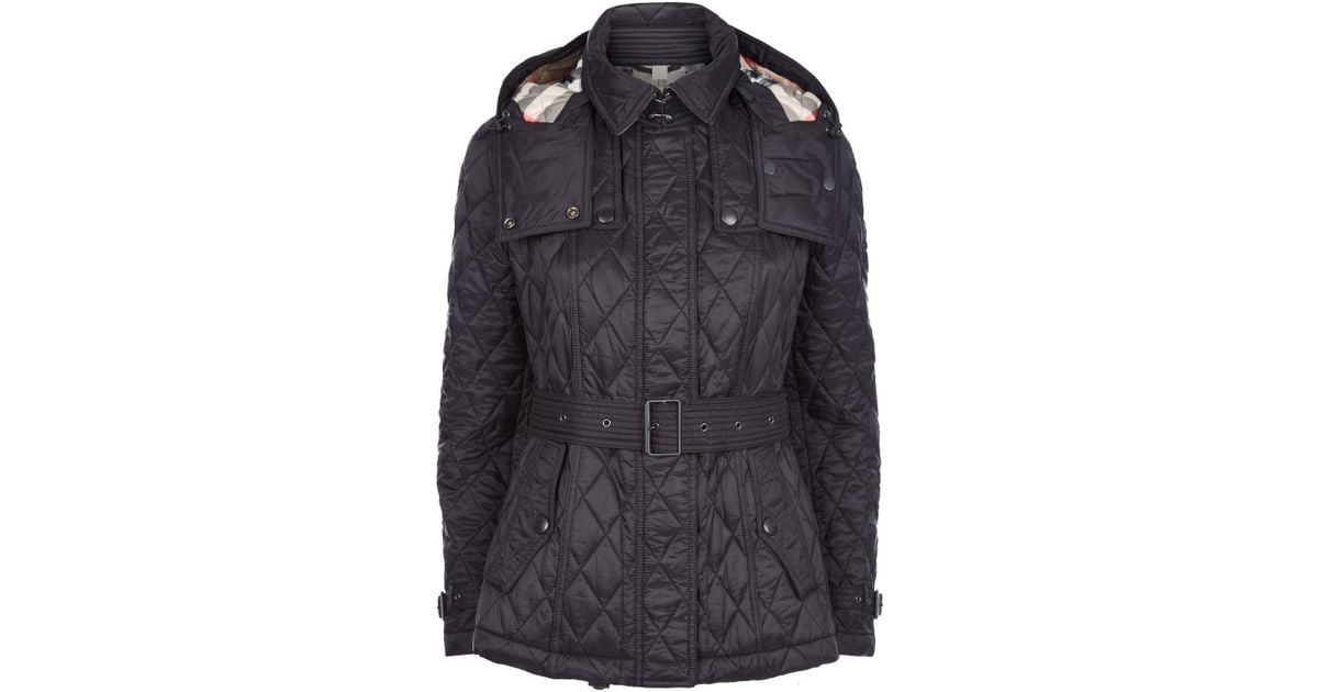 burberry finsbridge quilted coat short