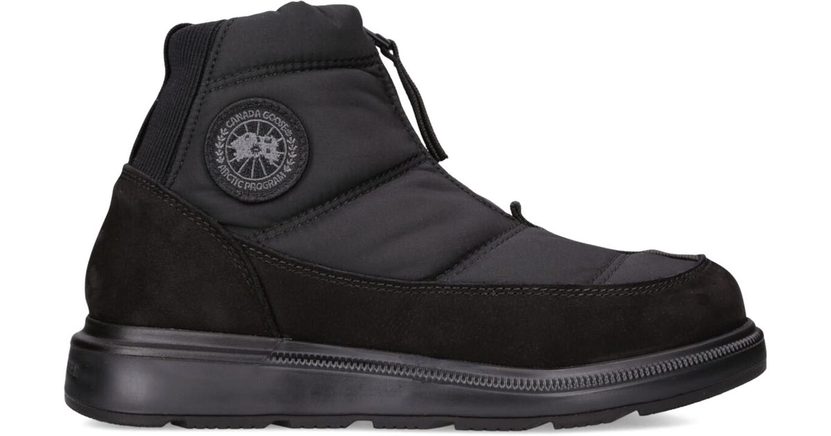 Canada Goose Cypress Puffer Ankle Boots in Black | Lyst