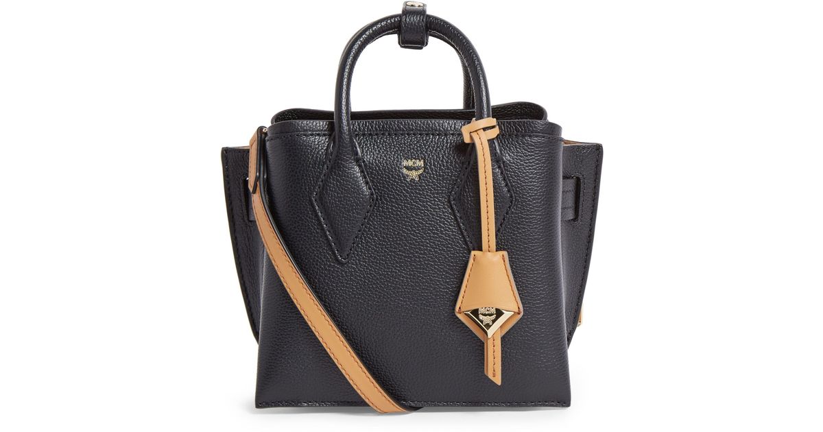 MCM Mini Leather Neo Milla Tote Bag in Black Lyst UK