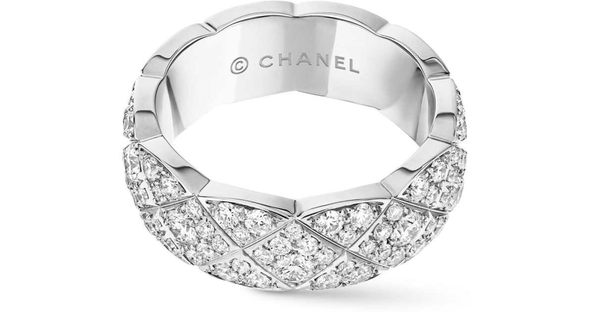 CHANEL And Diamond Coco Crush Ring in Metallic | Lyst UK