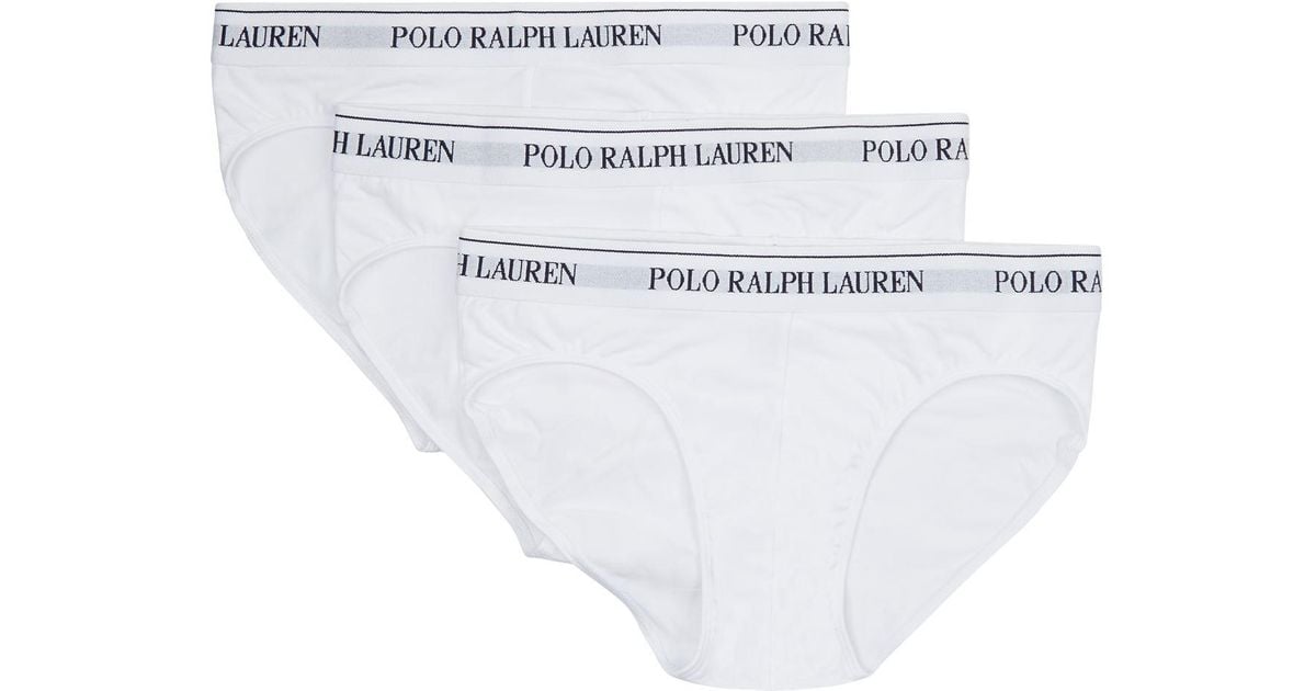 Mens Polo Ralph Lauren white Logo Boxers (Pack Of 3)