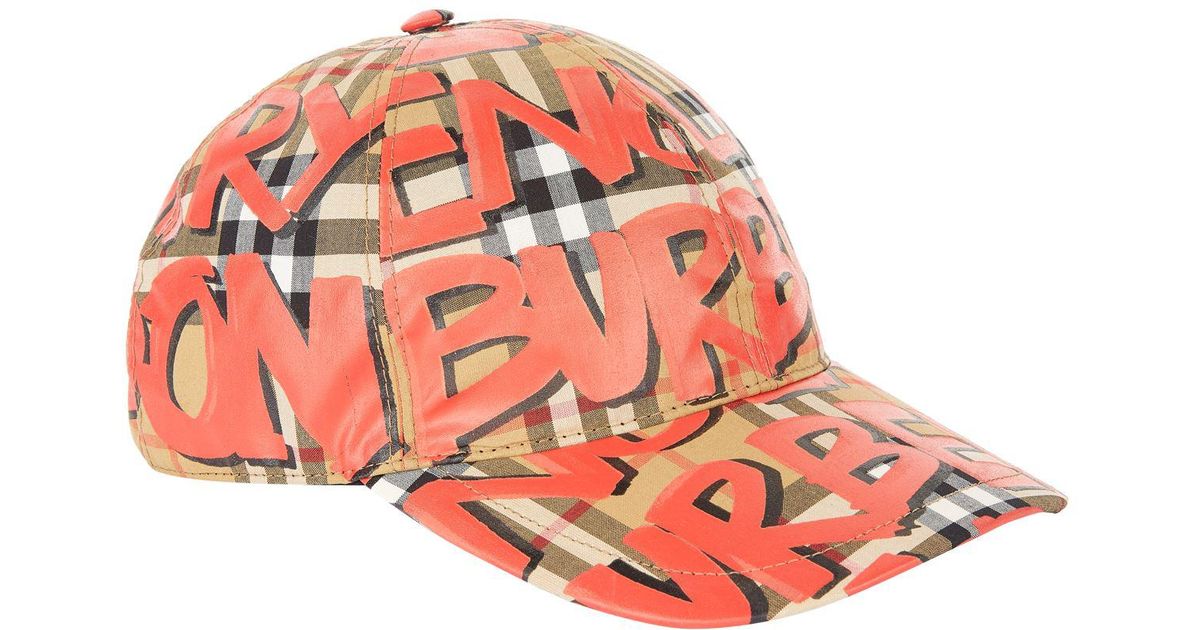burberry graffiti cap