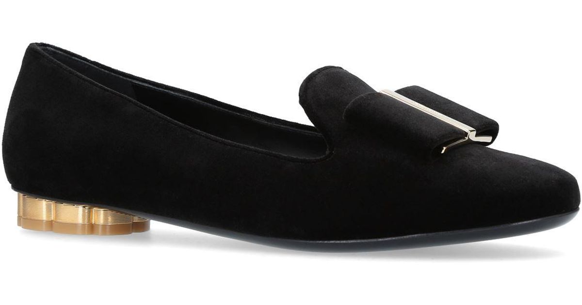 ferragamo suede flats
