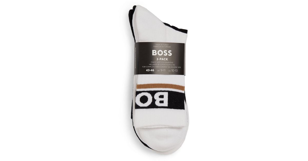 Hugo boss white outlet 3 pack