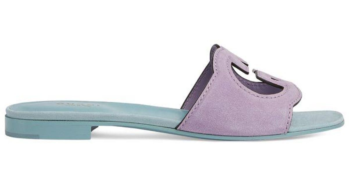 gucci-purple-Suede-